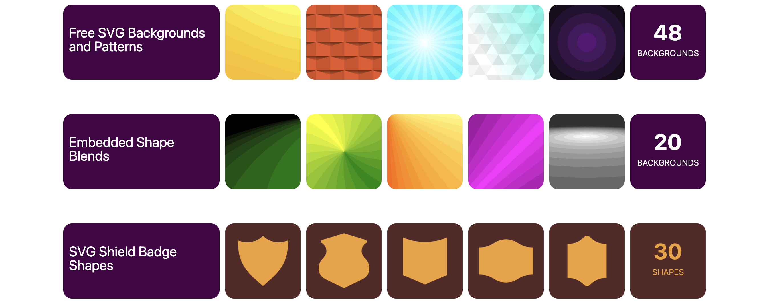 SVG Backgrounds Preview